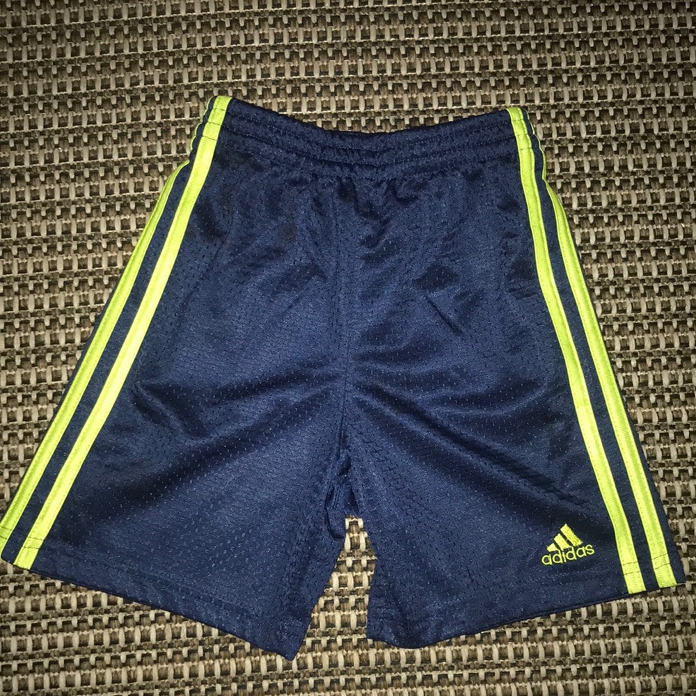 Navy blue adidas shorts